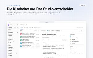 GymStack Freigaben-Liste mit Antwortentwurf der KI-Mitarbeiterin Sofia auf eine Probetraining-Anfrage