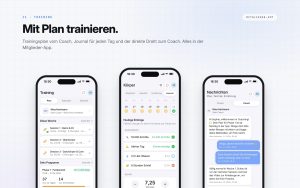 GymStack Mitglieder-App mit Trainingsplan, Journal und Chat mit dem Coach